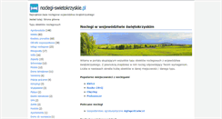 Desktop Screenshot of noclegi-swietokrzyskie.pl