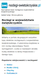 Mobile Screenshot of noclegi-swietokrzyskie.pl